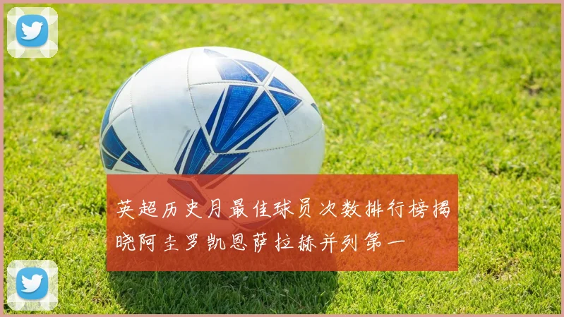 英超历史月最佳球员次数排行榜揭晓阿圭罗凯恩萨拉赫并列第一